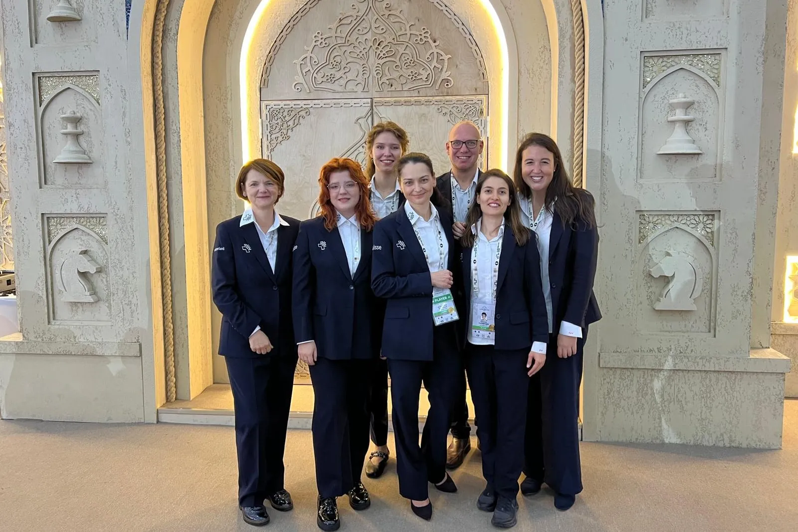 Das Schweizer Frauenteam an der Schacholympiade 2026 in Samarkand